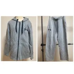 アンダーアーマー　グレー　スウェット　上下セット　セットアップ