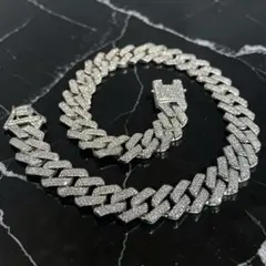 菱形 喜平ネックレス 50cm 幅20mm 喜平チェーン シルバー ブリンブリン
