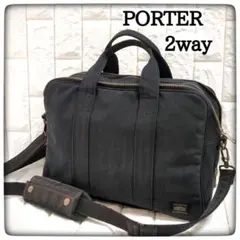 美品＊COACH ビジネスバッグ ナイロンキャンバスレザー2way 6449 