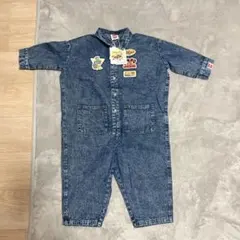 しまむら　リトシー　トミカコラボDisney デニムカバーオール 100cm