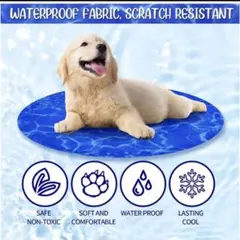 ひんやりマット 冷却犬マットサマーペット (ライトブルーSize : 40CM)のサムネイル