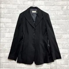 クレデゾーン テーラードジャケット M ブラック 美品 春夏 くびれ 丈長め