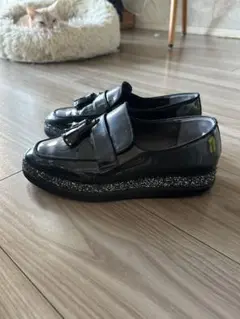 さくら様専用　DIANA エナメル ローファー ブラック タッセル 厚底