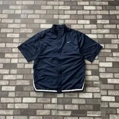 old y2k Nike S/S track jacket dark blue