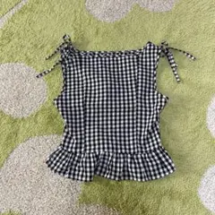 SHEIN ギンガムチェック キャミソール L