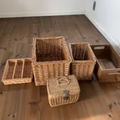 ピクニックバスケット 小物入れ