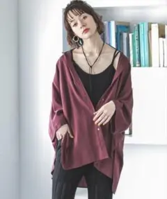 JEANASIS ジーナシス TツイルカバーリングBIGシャツSS
