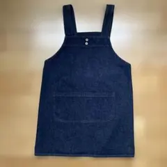 週末セール！子供用　デニム地エプロン 150cm
