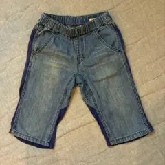 F.O.KIDS 男児 ハーフパンツ デニム切替 ブルー120