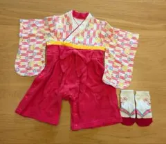 袴ロンパース 70　靴下付き