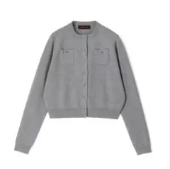 CABaN コットンカシミヤ クルーネックカーディガン　XS