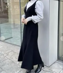 リリアンカラット ニュアンスネック　ジャンパースカート