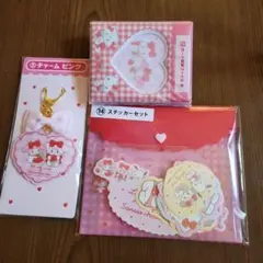 サンリオキャラクターズ当たりくじ チャーム ステッカー カード収納ファイルセット