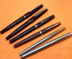 万年筆 6本セット プラチナ18K セーラー14K パイロット【ジャンク品】 万年筆 6本セット プラチナ18K セーラー14K パイロット【ジャンク品