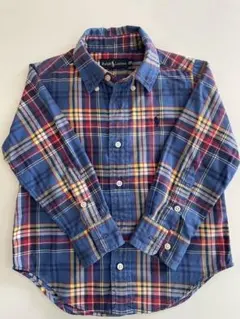Ralph Lauren　長袖チェック柄シャツ　100 美品　USED