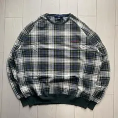 90s POLO SPORT RALPH LAUREN チェック柄 スウェット