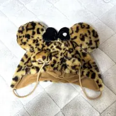 ディズニー ミニー ヒョウ柄 ファンキャップ 旧 ブラウン レオパード柄