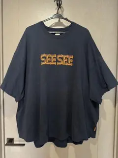SEESEE SUPER BIGROUND TEE BORDER XL - メルカリ