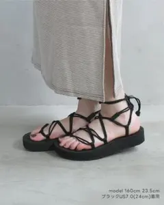 TEVA テバ ミッドフォーム インフィニティー レースアップ サンダル 黒