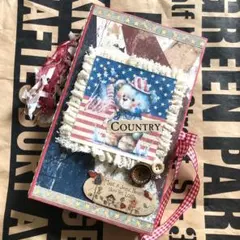 【s390】おすそ分けBOXファイル／アメリカンカントリー ／素材／90点以上