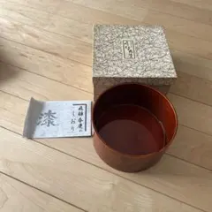ほぼ未使用 茶道具 曲建水 内朱 と 曲建水 曲わっぱ 2点セット 元箱 茶器/茶道具 建水】 曲建水 春慶塗り 批目 春次作 kensui