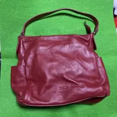 バルコス　レッド　レザー皮バッグのサムネイル