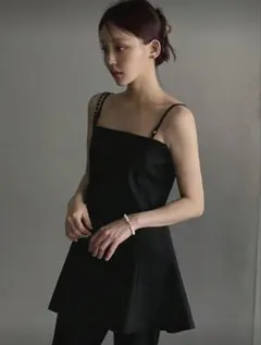 SHEIN キャミソール　ペプラム　ワンピース　トップス