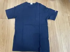 Champion ネイビー ポケット付き Tシャツ L