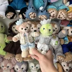 上海ディズニー ダッフィー　オルメル　バースデー　ぬいぐるみキーチェーン