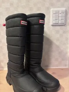 【美品】HUNTER スノーブーツ ブラック UK5 US7 EU38のサムネイル