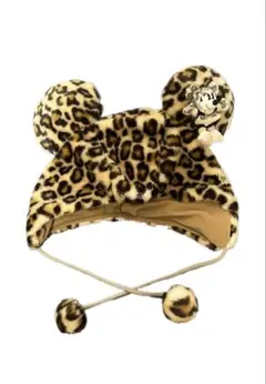 ヒョウ柄ミニーファンキャップ