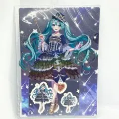 【新品未開封】アパレルコラボ商品　初音ミク　クリアファイル&下敷き&ステッカー