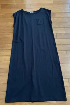 niko and ... ノースリーブワンピース 黒 USAコットン