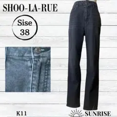 SHOO-LA-RUE シューラルー レディース デニム ジーンズ ブラック L