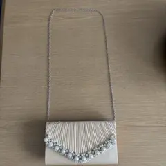 MILISENTE プリーツパールパーティーバッグ