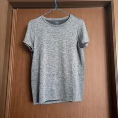 ユニクロ　ドライEXクルーネックT グレー