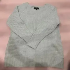 UNTITLED アイスブルー 長袖ニット サイズ44