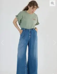 RODEO CROWNS WIDE BOWL タックデニム 人気 ゆったりデニム