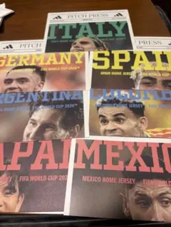 adidas 新ユニフォーム PITCH PRESS 各国一部ずつ