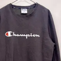 Champion チャンピオン スウェット トレーナー ビッグロゴ グレー M
