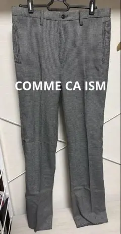 COMME CA ISM コムサイズム スラックス ブラックホワイト M