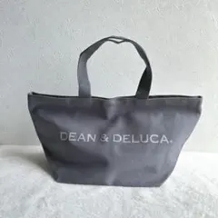 DEAN&DELUCA Sトート グレー シルバーロゴ 限定
