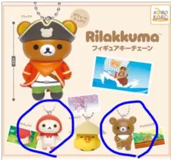リラックマ フィギュアキーチェーン コリラックマ チャイロイコグマ