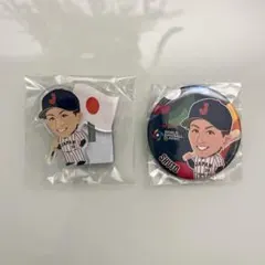 WBC 2026 日本代表 アクリルスタンド バッジ セット 周東佑京