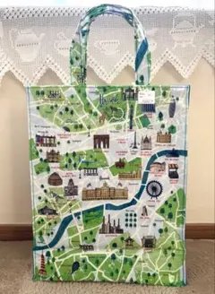 【Harrods】　ハロッズ　トートバッグ　美品　ロンドン名所が可愛くデザイン