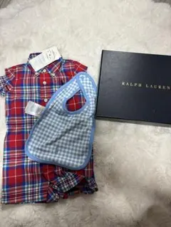 Ralph Lauren ポロシャツ　ロンパース　ヨダレかけつき