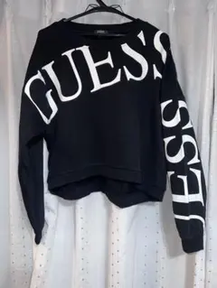 GUESS ブラック 長袖 トレーナー