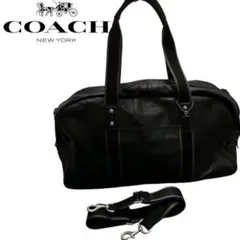 【COACH】 メンズ ボストンバッグ シグネチャー 旅行 2Way 鍵付き COACH】 メンズ ボストンバッグ シグネチャー 旅行 2Way 鍵付き