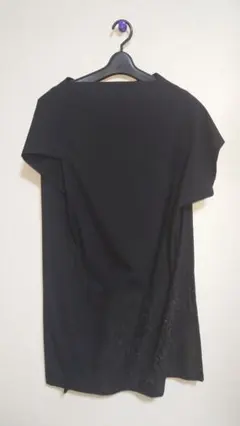 JUNYA WATANABE 黒 半袖ミニワンピース S