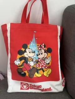 ディズニー　復刻版ミッキー ミニー ショッピング　トートバッグ